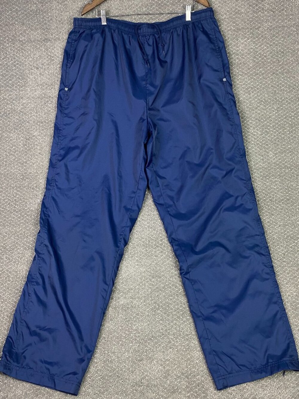 Vintage Y2K Adidas Windbreaker Track Pants Mens 2XL Blue Nylon Gym Running XXL